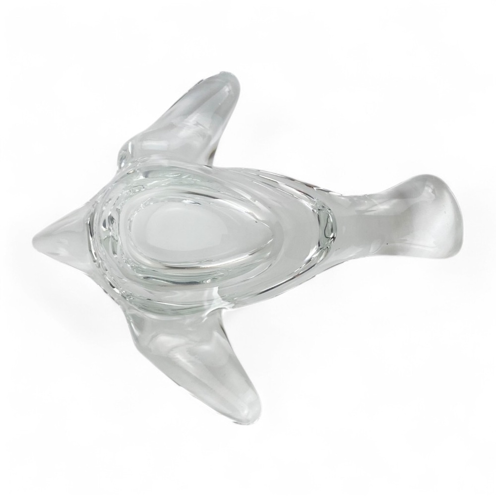 Princess House French Crystal Glass Soaring Bird Dove Candy-Nut Dish​ - Picture 6 of 6